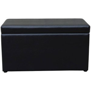 Better Homes and Gardens 30 Inch Hinged Storage Ottoman - Brown