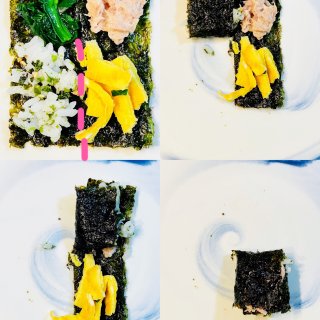 迷你版超🔥韩国折叠紫菜包饭😋一口一个的快...