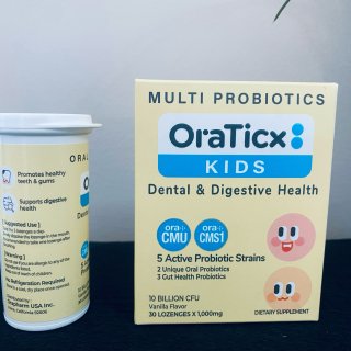 OraTicx儿童综合益生菌，保护牙齿，并促进消化和免疫健康