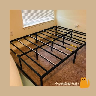 Zinus Abel 14 Inch Metal Platform Bed Frame / Mattress Foundation / No Box Spring Needed / Steel Slat Support / Easy Quick Lock Assembly, King: Furniture & Decor