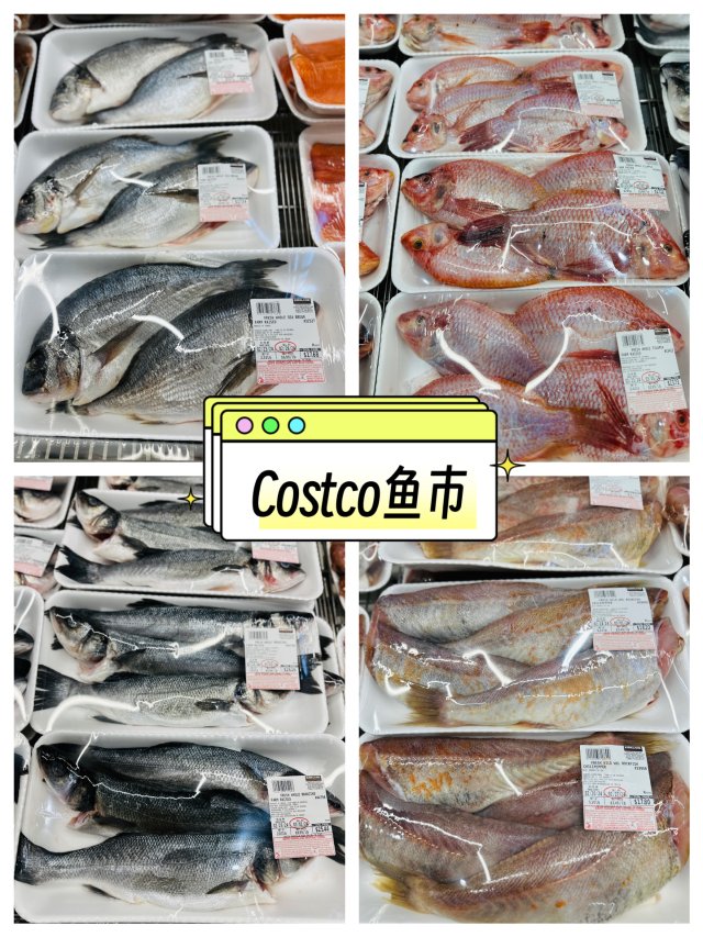Costco卖的全鱼品种🐠一共4种，红烧气炸