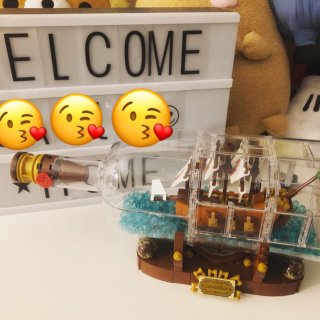 Lego 乐高,瓶中船