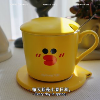 微众测——九阳LINE布朗熊电加热水杯/...