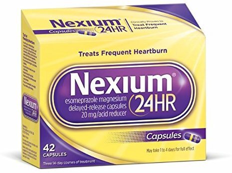 24HR (20mg, 42 Count) Delayed Release Heartburn Relief Capsules, Esomeprazole Magnesium Acid Reducer