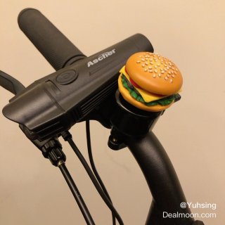 仿真小漢堡🍔可愛的自行車鈴鐺...