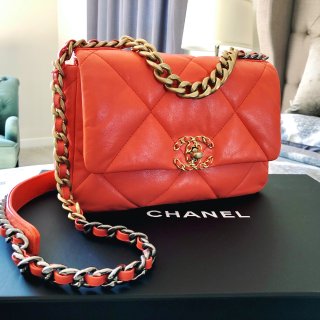 Chanel 19 橙色小可爱...