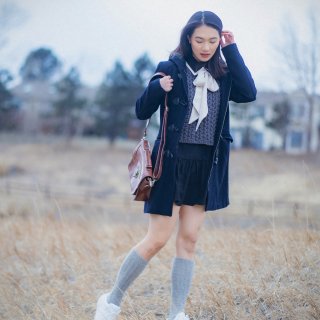 日系学姐风｜模特小姐姐教你站着如何拍照📸...