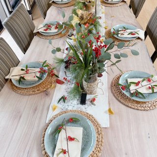 感恩节餐桌布置～取材大自然的美...