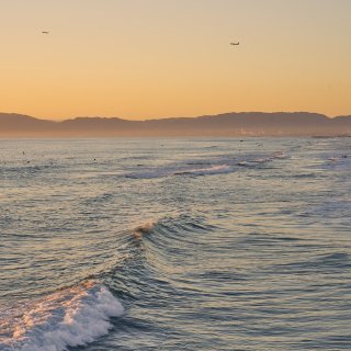 去往璀璨星河🌅永远完美的加州海边日落...