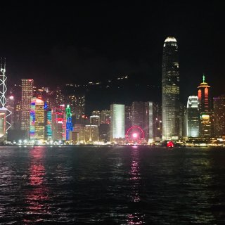 香港维多利亚夜景...