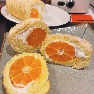 牛牛的高颜值甜品｜饼干蛋糕橘子卷🍊...