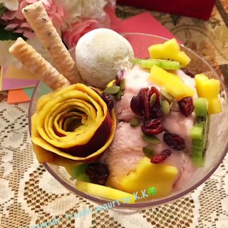 【水果坚果仁酸奶冰淇淋】🍧🍨...