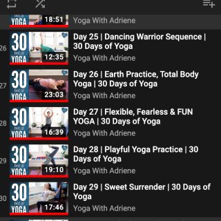 30 days of yoga with...