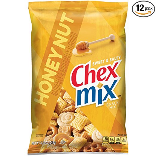 Chex Mix 小吃混合 - 蜂蜜坚果，8.75oz（12包）