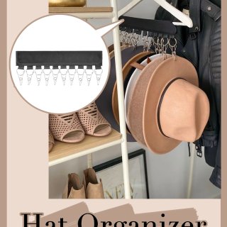 YYST Cap Organizer Hanger, Hat Holder, Hat Organizer - Change Your Ordinary Hanger to Cap Organizer Hanger: Home Improvement