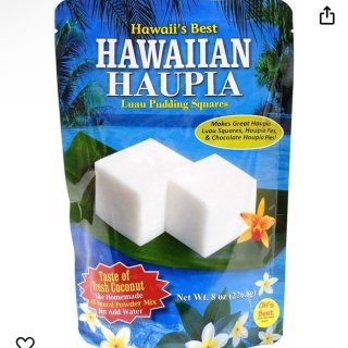 Kauai Tropical Syrup Hawaiian Haupia Luau Pudding Squares, 8 Ounce : Grocery & Gourmet Food