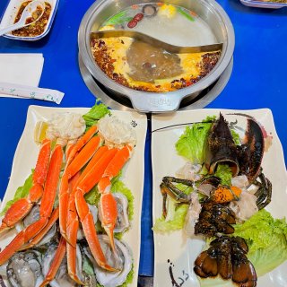 海鲜火锅羊毛，雪蟹腿+生蚝任吃，再送龙虾...