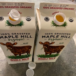 Maple Hill这一批的奶是不是有问...