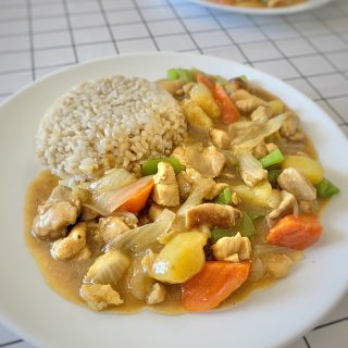我爱厨房｜WFH之咖喱鸡+糙米饭...