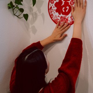 DIY新年装饰🧧在家拍新年🧧春节氛围感滤...