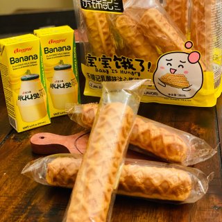 亚米尝鲜👏宝宝饿了👶🏻：奶酪夹心面包棒...