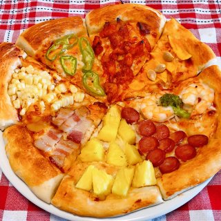 【韩剧同款】一次吃8种口味的阿波罗披萨，...