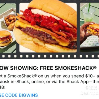 【Shake Shack 】免费Smok...