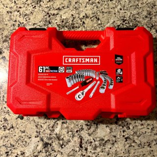 CRAFTSMAN,CRAFTSMAN 61-Piece Standard (SAE) and Metric Combination Chrome Mechanics Tool Set with Hard Case in the Mechanics Tool Sets department at Lowes.com