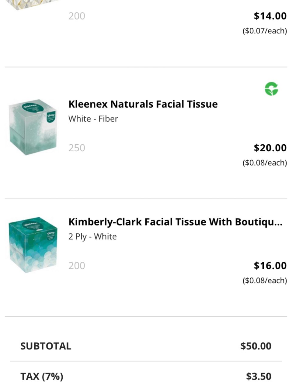 Kleenex Naturals Facial Tissue - KCC21272 - Shoplet.com