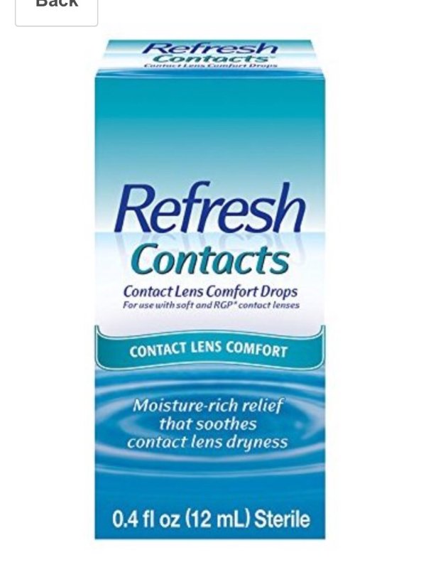 Refresh Contacts Contact Lens Comfort Drops, 0.4 Fluid Ounces (12 ml)