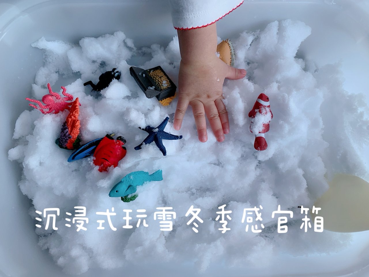 DIY早教❄️冬季感官箱❄️沉浸式玩雪...