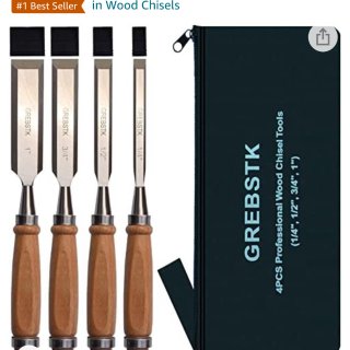 Professional Wood Chisel Tool Sets Sturdy Chrome Vanadium Steel Chisel, 4PCS, 1/4 inch,1/2 inch,3/4 inch,1 inch (Oxford Bag) - - Amazon.com