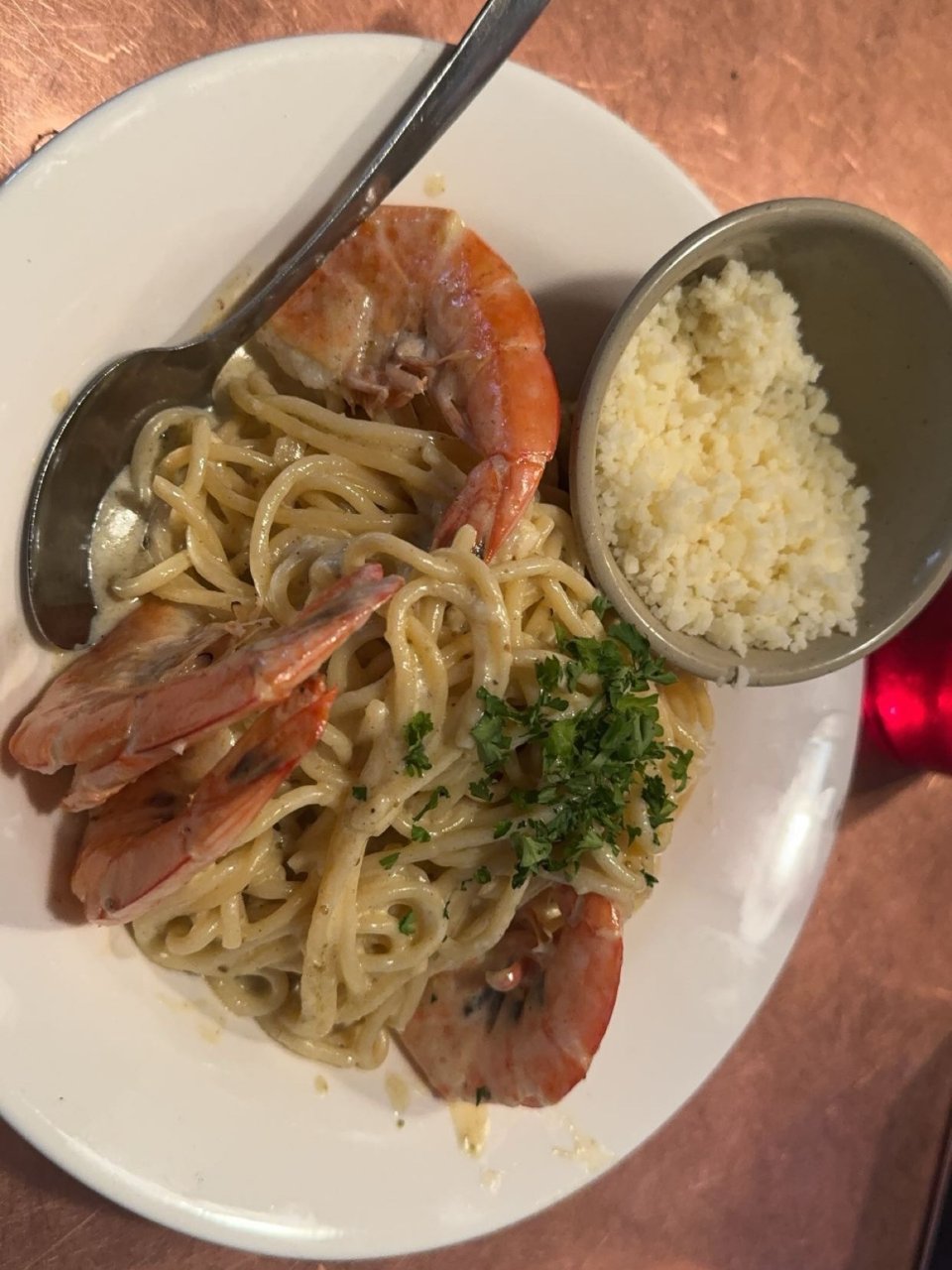 Shrimp pasta
