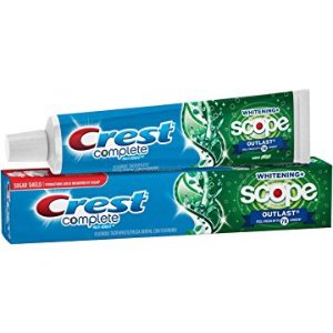 Crest Complete Multi-Benefit Whitening with Scope Outlast Long Lasting Mint Flavor Toothpaste, 5.8 oz.
