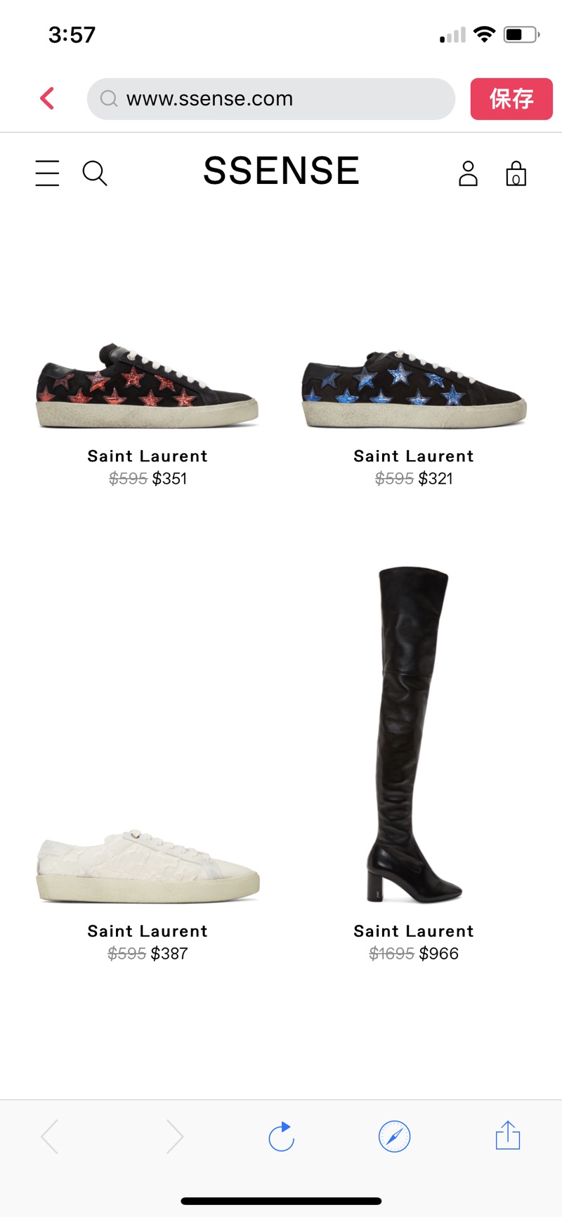 精选Saint Laurent美鞋  特卖