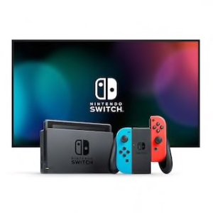 Nintendo Switch Console with Protective Case & Mario + Rabbids Kingdom Battle Game Bundle