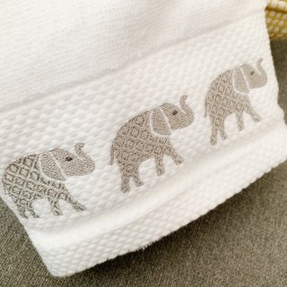 【homegoods】可爱的象象擦手毛巾...