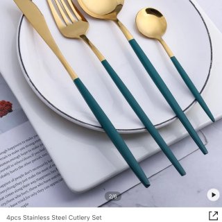 金属餐具🍴美貌又实用的刀叉来自Shein...