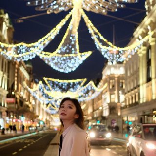 伦敦摄政街圣诞点灯🎄...