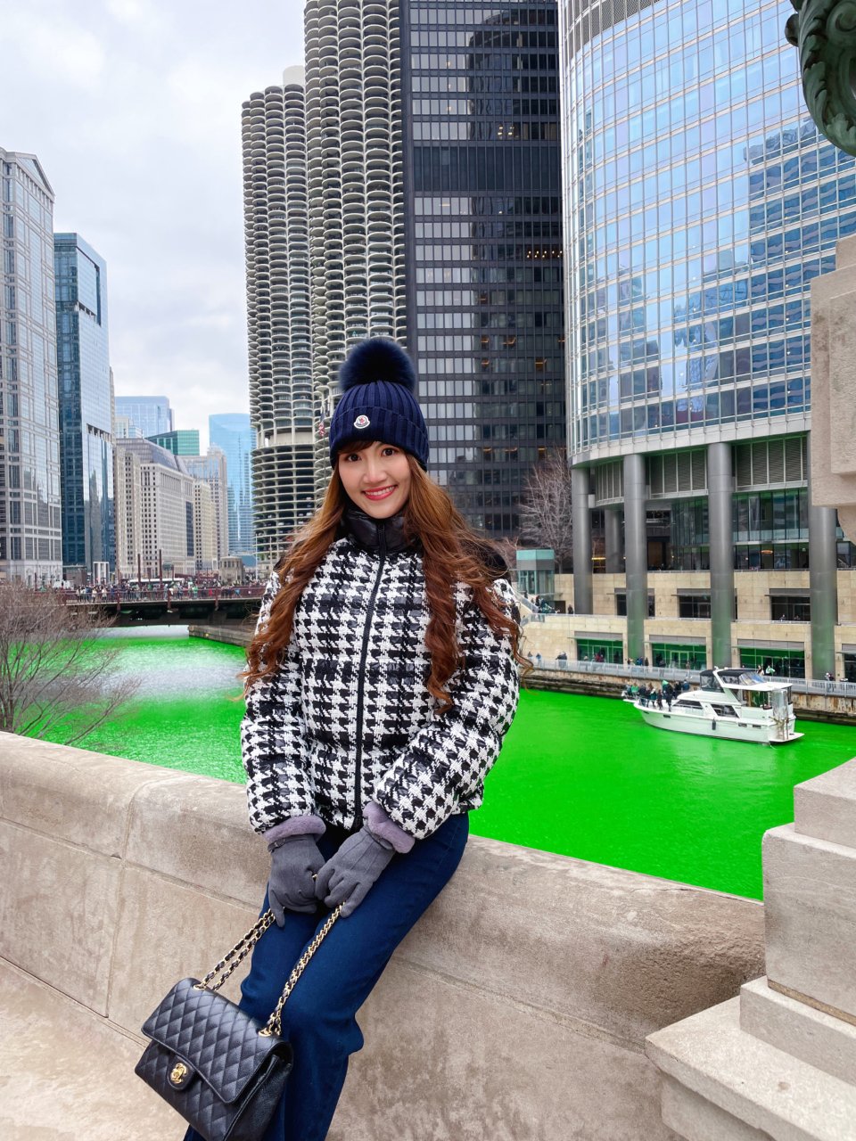 芝加哥一年一度☝️｜聖派翠克節綠河☘️...