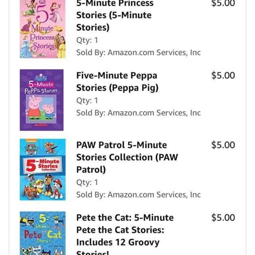 Amazon儿童图书满$20减$5...