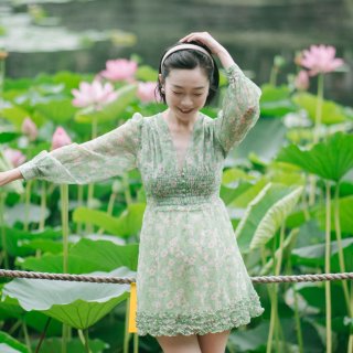 Sylphide | Elio Floral Wave Dress – Fang