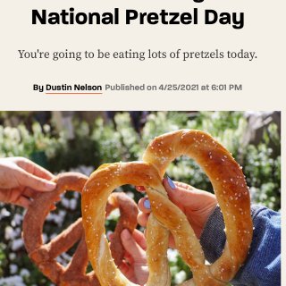 今天🆓免費椒鹽脆餅（pretzel）🥨🥨...