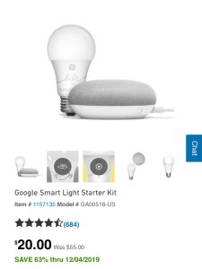 好价Google mini smart light kit