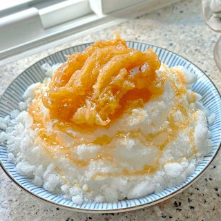 DIY美食｜自制柚子蜜刨冰🍧...