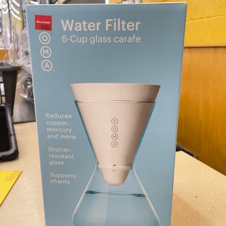 Soma Carafe Plant-Based Water Filtration, 6-Cup Glass, White: Home & Kitchen