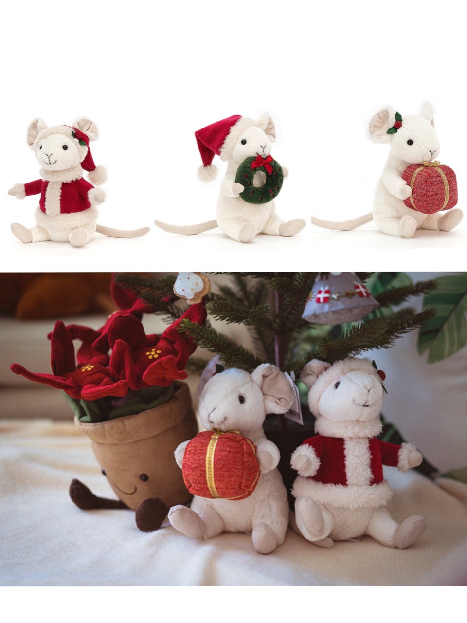 Buy Merry Mouse Wreath - Online at Jellycat.com