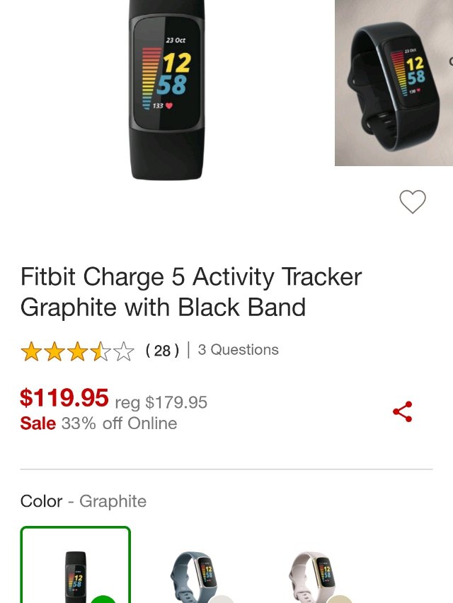 史低价：Fitbit Charge 5 旗舰智能手环内置GPS 血氧监测