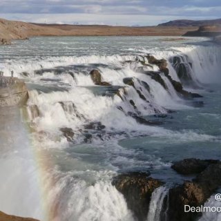 冰岛黄金圈-黄金瀑布+火山口湖...