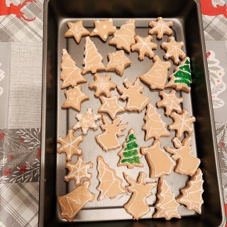圣诞节做了饼干 简单容易...